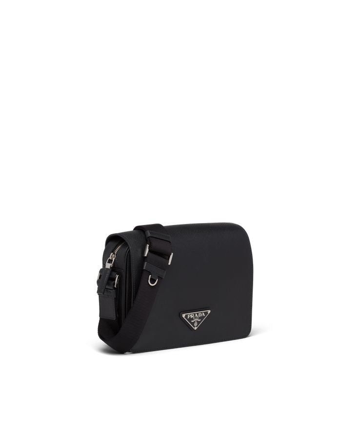 Prada small logo plaque crossbody bag