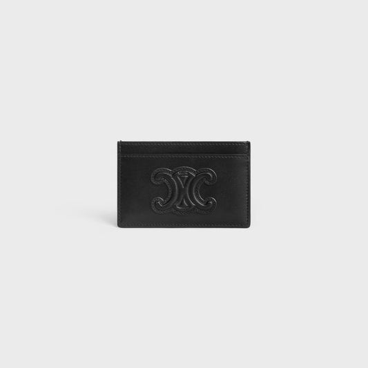 Celine Triomphe Leather Business Card wallet