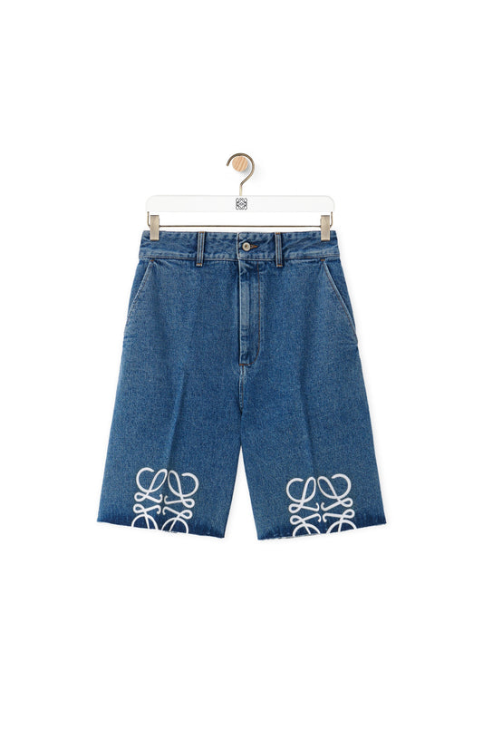 Loewe Anagram denim shorts