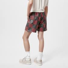 Louis Vuitton Leather Damier rugby shorts