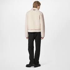 Multipocket shearling jacket