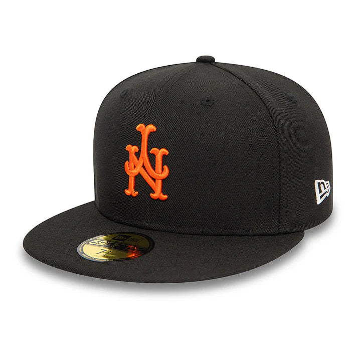 New York Mets 59FIFTY Upside Down Black Cap