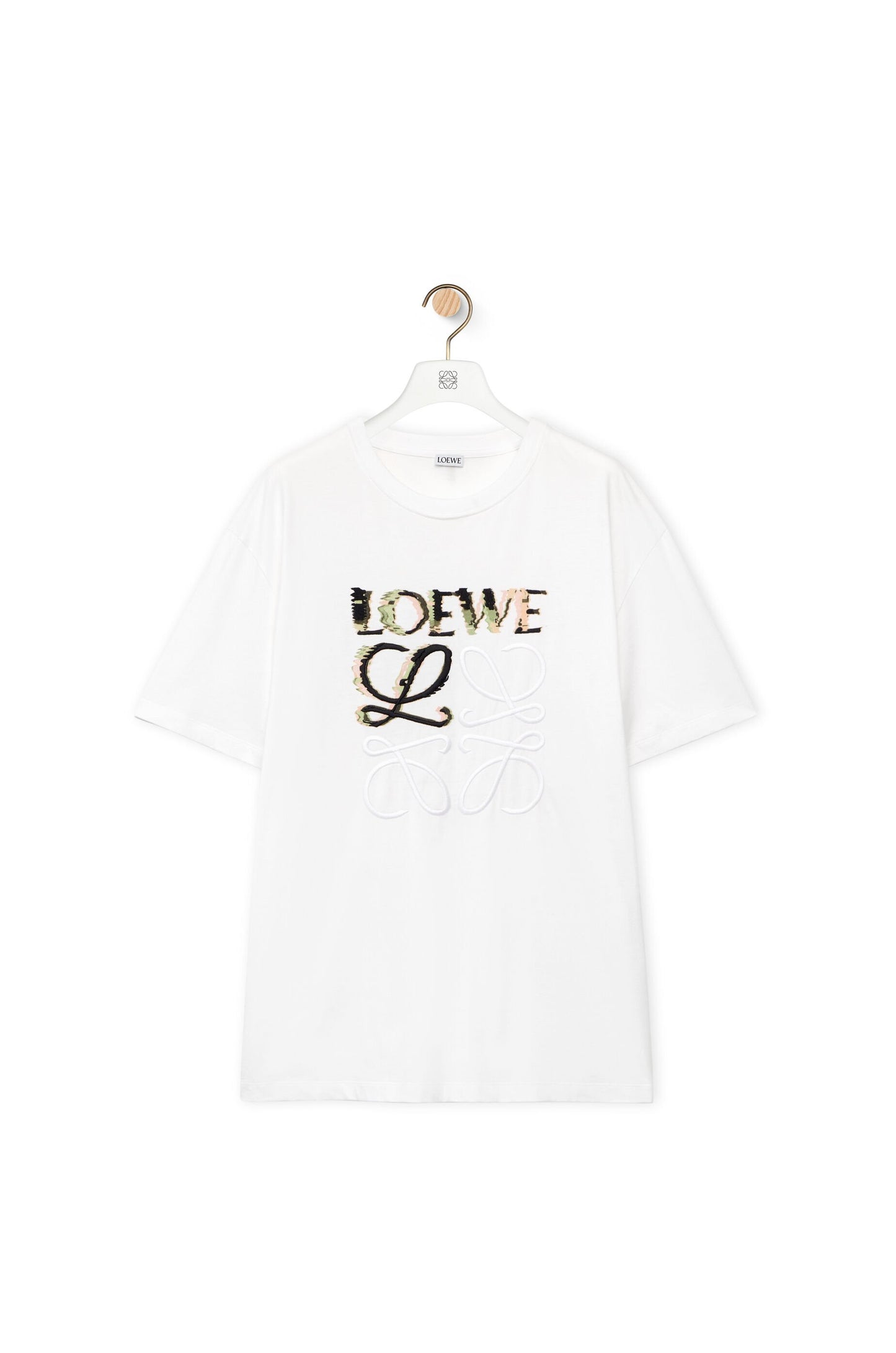 Loewe T-shirt in cotton whitemulticolor