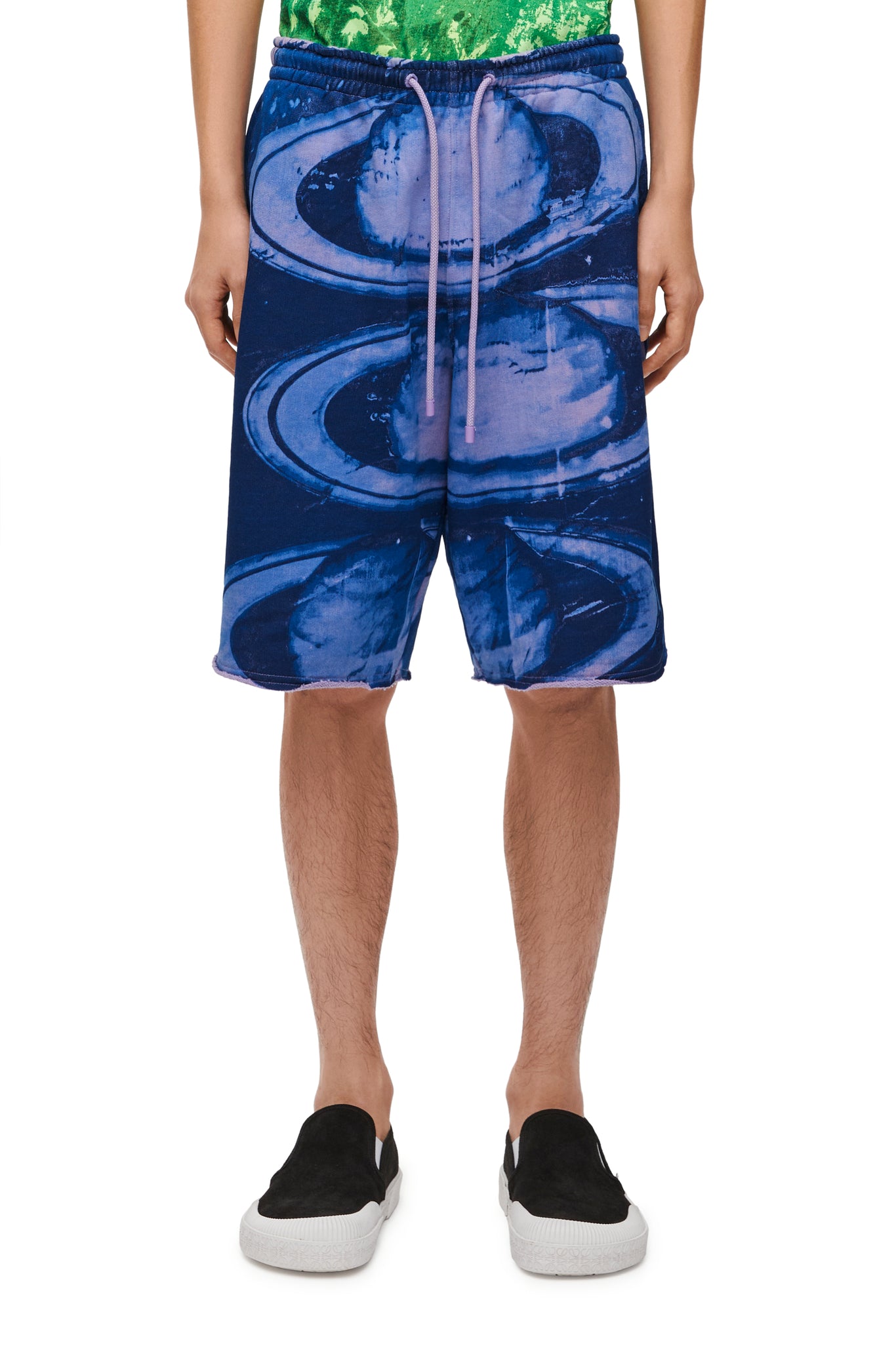 Loewe shorts in cotton blue