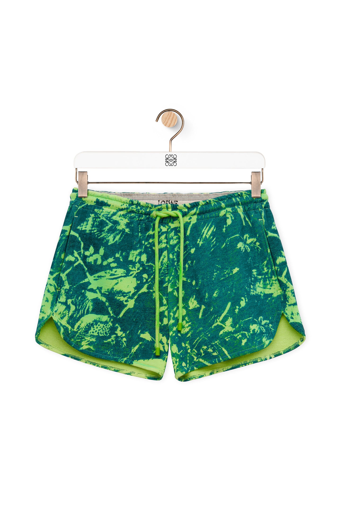 Shorts in cotton LOEWE GREEN WOMENS SWIMSHORTS