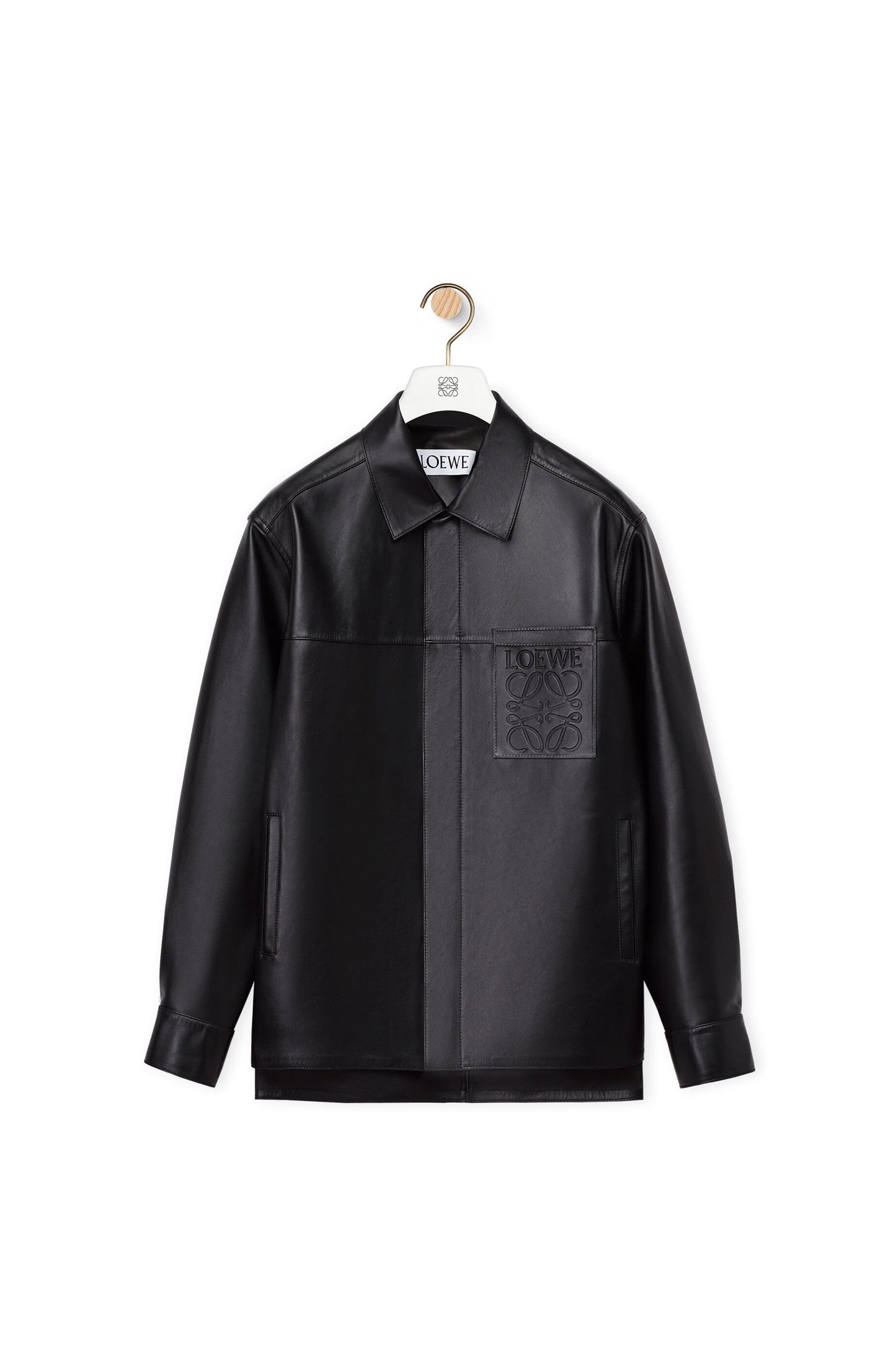 Loewe Zip-up overshirt in nappa lambskin