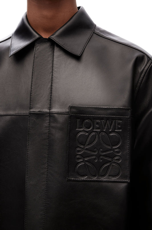 Loewe Zip-up overshirt in nappa lambskin