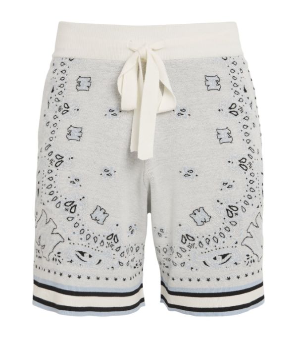 Amiri cotton knitted bandana shorts