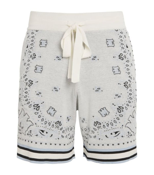 Amiri cotton knitted bandana shorts