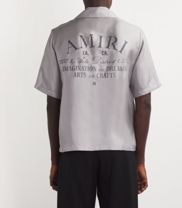 Amiri Silk Arts District Camp Shirt