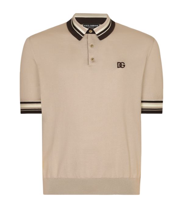 Dolce & Gabbana silk golf shirt