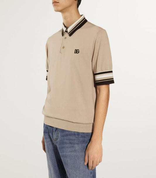 Dolce & Gabbana silk golf shirt