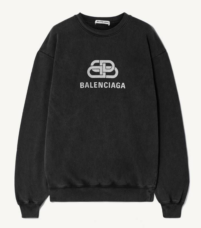 Balenciaga Unity Cropped hoodie Oversized In Black