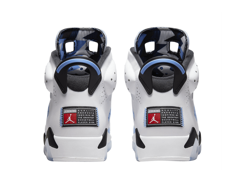 Jordan 6 Retro UNC White sneakers