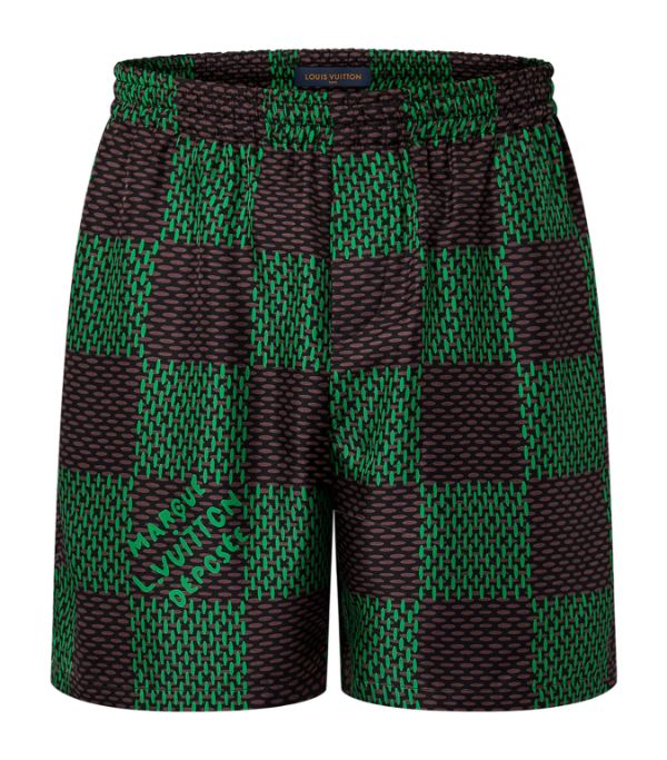 Louis Vuitton Silk Damier Print shorts