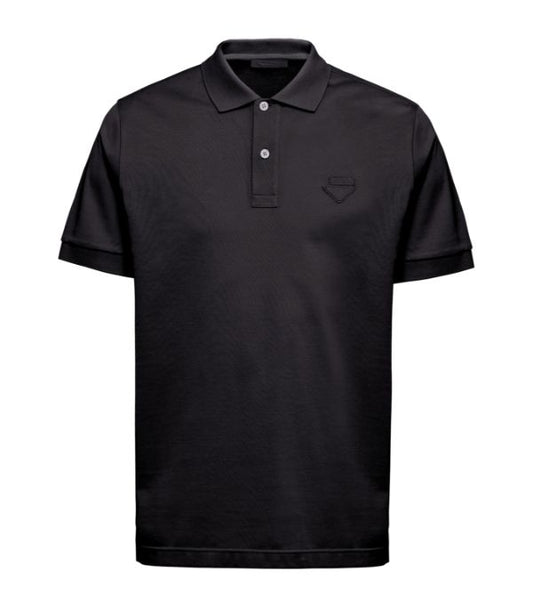 Prada Nylon Logo Polo t-shirt